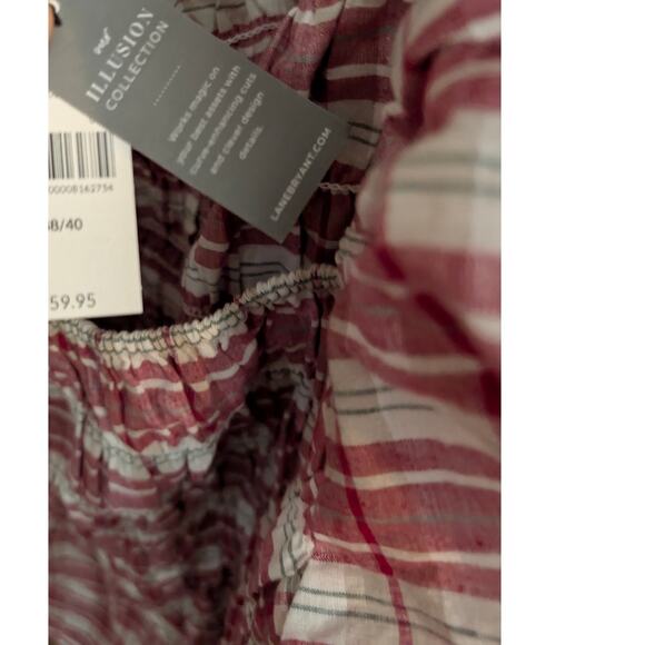 Lane Bryant Illusions Fits that Flatter Top Shirt Blouse Plus Size 38/40 7X - Picture 3 of 3